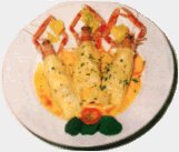 Canelones de cigalas